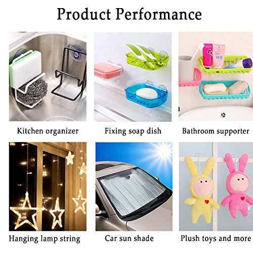 Whaline 30 Packs Suction Cup Plastic Sucker Pads Without Hooks Small Rubber Suction Cups for Home Kitchen Bathroom Organization Christmas Decoration Window Clear, 3 Size (45, 30, 20 mm)