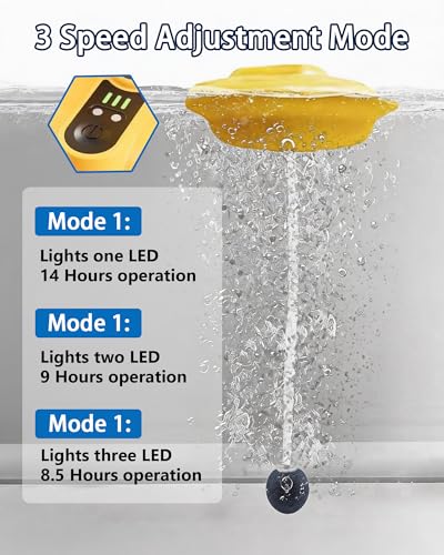 Floating Aerator Rechargeable Bait Aerator for Fishing & Aquarium Use for Bait Bucket & Freshwater Tanks