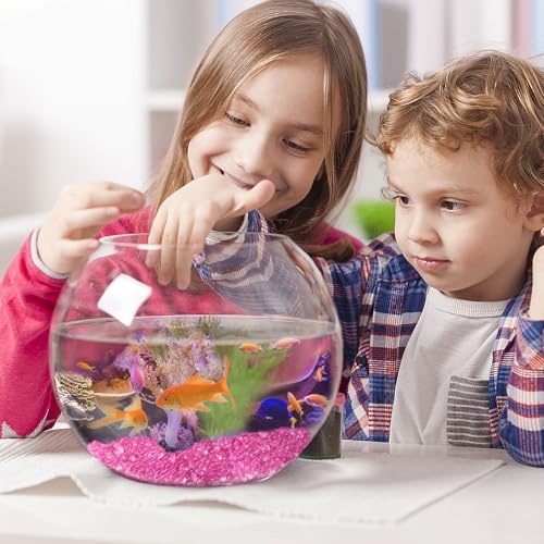 Keedolla Aquarium Rocks Betta Fish Tank Gravel, 8oz Frosted Sea Glass Marbles Gemstones for Vase Fillers, DIY Crafts and Home Decor - Rose Red, 6-9mm - color: Rose Red, size: 0.5 LB