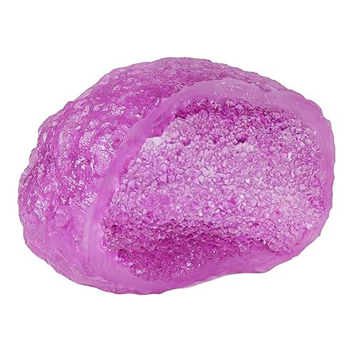 Penn-Plax Deco-Replicas Crystal Cave Aquarium Decor - Crystal Ornament with Hiding Space - Ideal for Territorial Fish - Durable Resin for Fresh & Saltwater Tanks - Amethyst Purple, 3.9 x 2.8 x 4.2 in - color: Amethyst Pink