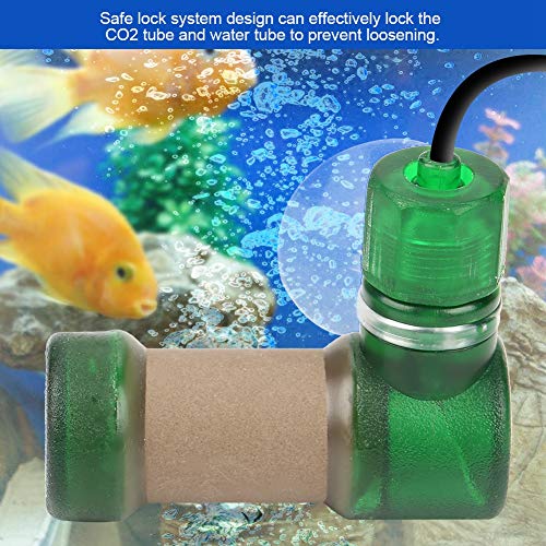 Green L CO2 Diffuser - Aquarium CO2 Atomizer, Easy Carbon Dioxide Dissolve System for Fish