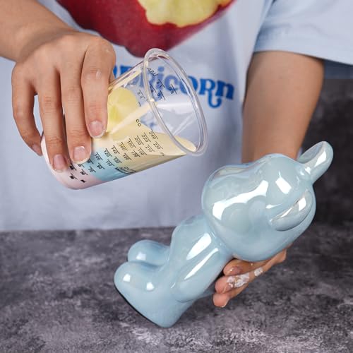 JNWINOG 100-Pack Clear Plastic Measuring Cups – Graduated Disposable Mixing Cups for Paint, Resin, Epoxy & Kitchen Use | Durable, Leak-Resistant & Precise Cups for DIY, Crafts, Baking & Labs