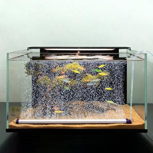 Fish Tank Bubbler Decorations Aquarium Bubble Wall Quiet Oxygen Diffuser Adjustable air Bubble Volume Air Stones Aquariums Kit for Freshwater & Saltwater Bubbler Decorations(15.8inch) - size: 15.8inch