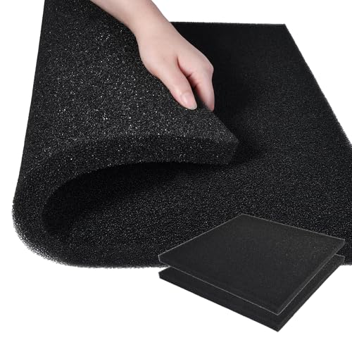 Hipanda 2 Pack Aquarium Bio Filter Sponge Pad 20"x20"x1",50PPI, Bio Filter Media Foam Pad Sponges, Cut-to-Size Open Cell Foam Sheet for Fish Tank - size: 20“x20"x1" (50PPI) 2 Pack