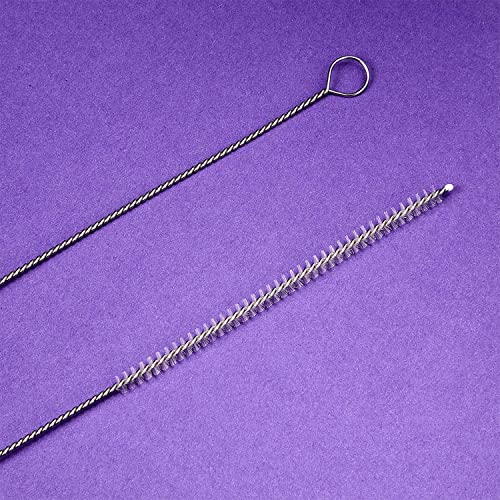 4 Pieces Feeding Tube Brushes, Long Pipe Cleaners Straw Cleaning Brushes, 32 Inches Long with Soft Nylon Bristles Head, Suitable for Cleaning Feeding Tubes - size: 1/6 Inch Diameter