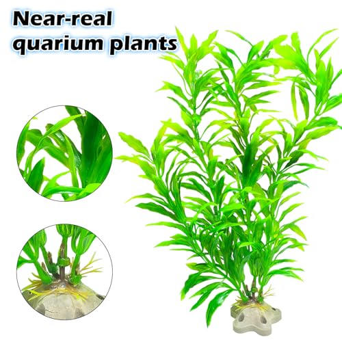 10Pcs Aquarium Plants, Fish Tank Accessories Artificial Aquatic Plants, Artificial Fish Tank Plastic Plants Decorations, Aquarium Decor