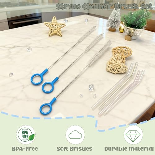 Straw Cleaner Brush,Extra Long Straw Cleaning Brushes with Nylon Bristles,Straw Brush Cleaner for Reusable Straws, Baby Bottles, Tumblers, Sippy Cups and Narrow Tube.
