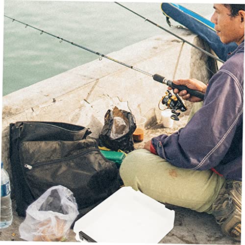 Happyyami 2pcs Fishing Lure Kit Tackle Boxes Storage for Hooks Lures Gear Compact Fishing Tackle Case - color: White