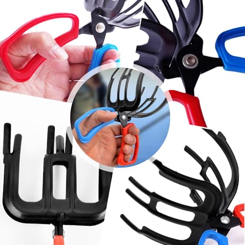 AIIONP Fishing Pliers Gripper, 2025 New Metal 3 Claw Fish Catch Gripper, Fish Control Clamp Claw Tong Grip Tackle Tool, Fish Scales Grip Grabber Fish Clamp Holder for Most Freshwater Fish - color: Large+Small
