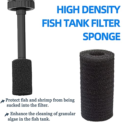 yuntop 6pcs Pre-Filter Sponge, Pre Filter Foam Sponge Roll for Aquarium Fish Tank (6 x 3.5cm /2.4x1.4 inch)