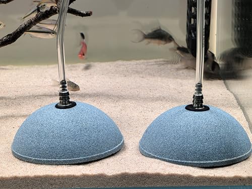 Mineral Airstones Bubble 4 Inch Ball Shape Diffuser Air Stone for Aquarium Fish Tank, Pump and Hydroponics(2 Pack) - size: 4inch，2PCS