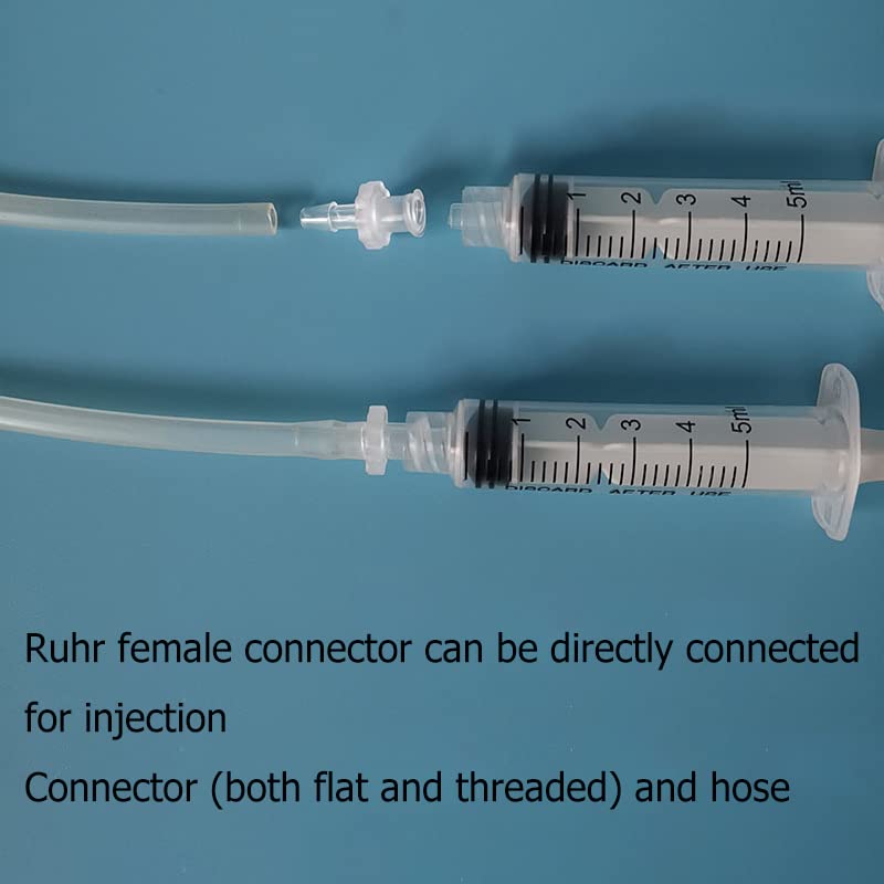 MEETOOT 10pcs Female Luer Lock 3/32" Polycarbonate Hose Barb Adapter for Laboratory Biochemical/Analytical Instruments, Food Machinery and Aquarium Equipment - size: 3/32Inch