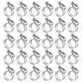 30PCS 304 Stainless Steel Hose Clamp Assortment Kit, 3/8'' - 5/8'' (10-16mm) Adjustable Worm Gear Fuel Line Clamp for Plumbing, Automotive And Mechanical Applications - size: 30pcs 10-16mm