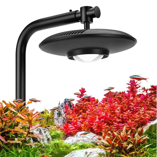 hygger 95W High PAR Aquarium LED Light, 5 Adjustable Brightness Full Spectrum Fish Tank Lamp & Stand Kit Ideal for Aquascaping Planted Tank Fish Display Shrimp Tank Paludarium