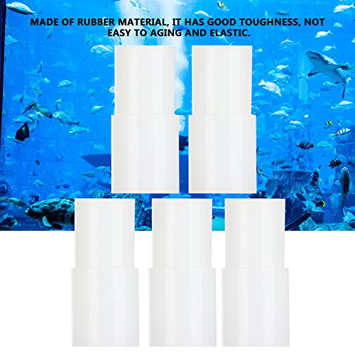 5Pcs Aquarium Water Tube Rubber Pipe Adapter Set, Transparent Hose Reducing Connector for Fish Tank, Dual - Size Silicone Tubing Fitting with Flexible Rubber Material for Aquarium (XXL 150x100cm / - size: XXL 150x100cm / 59.06x39.37in