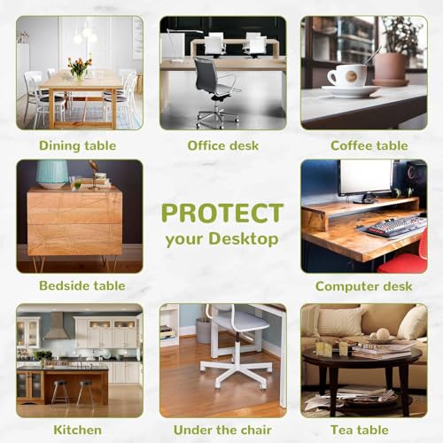 14 x 63 Inch Clear Table Cover, 2mm Thick Protector - size: 14" x 63"