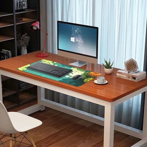 Koi Carp Fish Desk Pad Mouse Pad,Large Gaming Mouse Mat with Stitched Edges,Non-Slip Rubber Base Mousepad for Office PC Keyboard Laptop and Home Work Desk Mat(27.5X11.8 in) - color: KOI-2