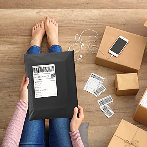 UCGOU 14x17 Black Poly Mailers Shipping Bags 100 Pcs Large Poly Mailers Mailing Bags for Shipping Clothes Self Sealing Package - color: Black, size: 14x17