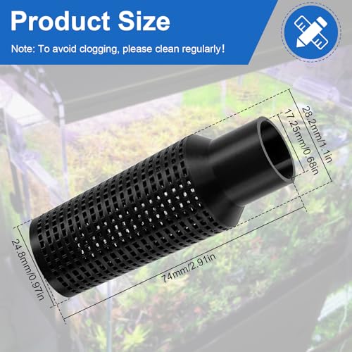 Magluv Aquarium Intake Guard Fit for Fluval 106/107/206/207 Intake Filter, Fish Tank Filter Cover Replacement for Aquameta Aquarium Filter Intake Guard Protects Aquatic Life