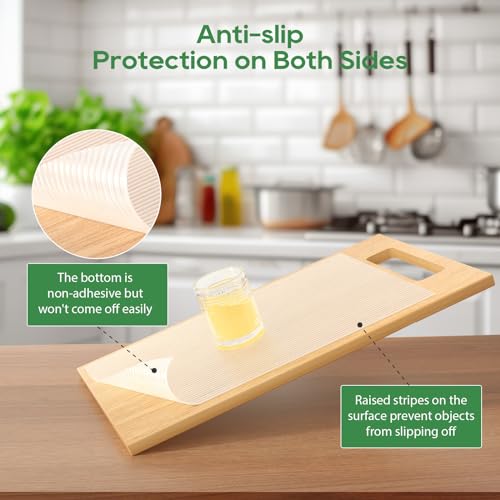 Anoak Shelf Liner - Non-Slip Cabinet Liner, 16 Inch x 10 FT(120 Inch) Durable Waterproof Washable Oil-Proof for Kitchen Cabinet, Shelves, Refrigerator, Storage, Desks, Non Adhesive - size: 16"W x 120"L
