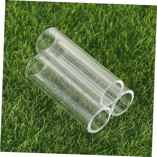 Homoyoyo Acrylic Crystal Shrimp Tube Shelter - 3 Holes Aquarium Hide for Cherry Shrimp & Small Fish Habitat