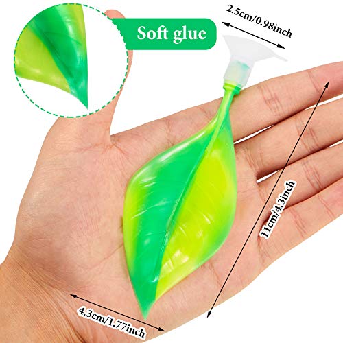 WILLBOND 2 Pcs Green Silicone Betta Fish Bed Leaf Hammock Betta Fish Tank Accessories Decorations for Aquarium Ornaments, Practical Resting Spot, Comfortable and Safe - color: Green