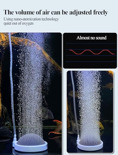 UPETTOOLS Boxtech Aquarium Air Stone Fish Tank Bubbler Small Nano Air Bubble Stone Super-High Dissolved Oxygen Diffuser Makes Super Tiny Bubbles 2 Inch - size: 2 Inch