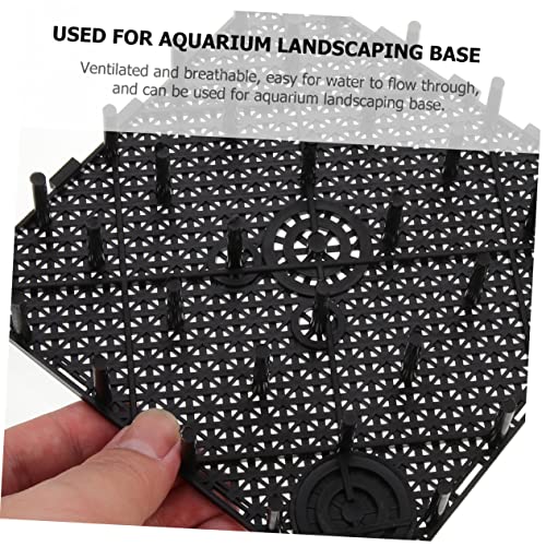 Kisangel 5pcs Aquarium Divider Bottom Plate Fish Tank Splicing Grid Water Permeability Flexible Partition Net for Customizing Fish Tank Compartments
