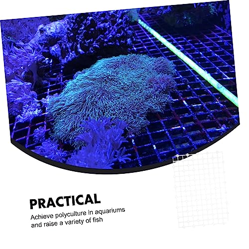 2pcs Aquarium Divider Plate Tank Separator for Fish Tanks Under Gravel Easy Installation Compact for Water Circulation - color: White