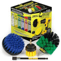 Drillbrush Shower Scrubber Drill Attachment - Car Detailing Tools - Dishwasher Safe Drill Brush Scrubber For Cleaning Tubs, Sinks, Tile, Grout, Flooring, Carpet, Leather, Seats, Boats, Kitchens, Ovens - color: Yellow, Green, Blue