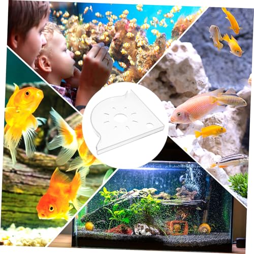 HANABASS Multi-functional Triangle Fish Tank Corner Shelf Organizer for Aquariums Stable Storage for Fish Food and Supplies Space-saving Design for Home