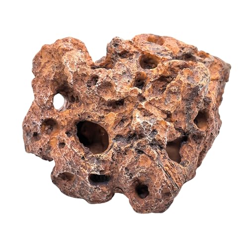 M2cbridge Large Aquarium Resin Holey Rock Decorations Hideouts Mountain Hideaway Caves Aquascaping Color A - color: Color a