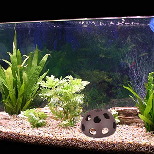 balacoo 4pcs Ceramic Cave Decor Shrimp for Hemisphere Underwater Decoration Breeding Aquarium Nest Tank Spots Fish Decorations Habitat House Porous Hiding Ornament Shelter