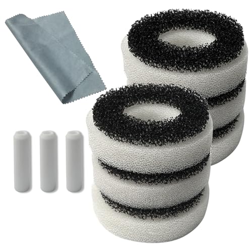 Compatible Replacement Set for Biorb Filter - Carbon Rings, Foam, Air Stone & Cleaner Pad (6 Foam Pieces, 3 air Stones, 1 pad) - size: Complete Set
