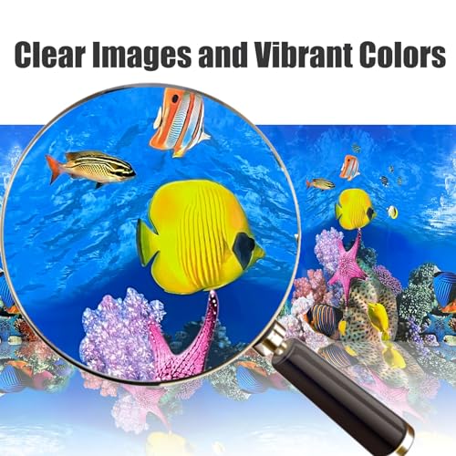 XCNO Aquarium Background Poster Water Plants 3D Coral Fish Tank Background Picture Double Sides Fish Tank Stickers 10 20 Gallon Tank 16"x 33" - color: Sea World, size: 15.6" x 33" In