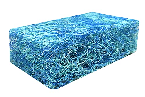 ViaAqua Extra Thick Japanese Filter Mat Aquarium Koi Pond Media Pad Custom Fit Sizes (20" x20" x1.75", Japan Mat) - size: 20" x20" x1.75"