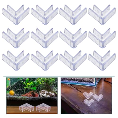 Hemobllo 25pcs Fish Tank Corner Guards 10mm Aquarium Glass Edge Protectors Safety Plastic Corner Protectors for Tank Edge and Furniture