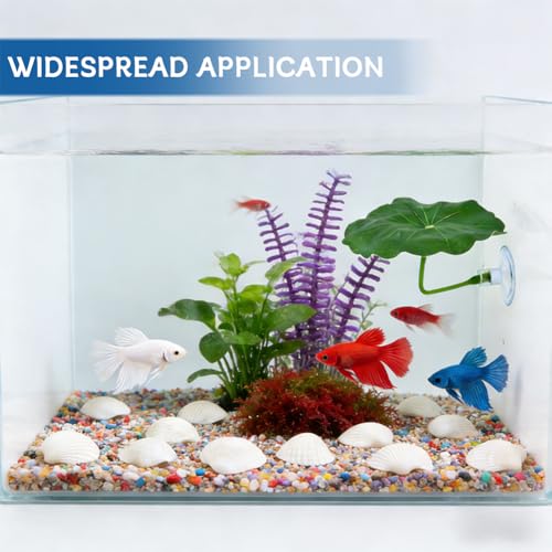 Betta Fish Toy, Betta Fish Tunnel Hammock, Safe Aquarium Decor for Smallfish Shrimp, Bettas Tank Accessories with Suction Cup & Simulated Lotus Leaves Perfect for Hideout/Play Area