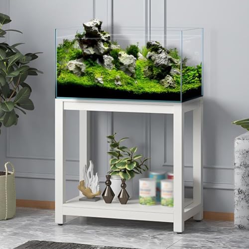 Fish Tank Stand,Heavy Duty Metal Aquarium Stand - 2-Tier Fish Tank Storage Rack, High Load Capacity for Home & Office, Durable Organizer for Aquatic Displays & Supplies