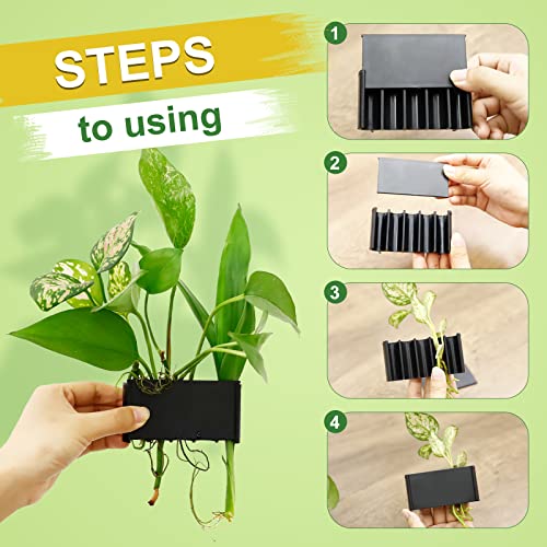 Aquarium Plant Holder for Rimmed Tank, Aquarium Hanging Plant Holder, Plastic Aquatic Plant Pot with 5 Hole, Fish Tank Decorations for Aquatic Plants, 0.5 inch - size: 0.5 Inch