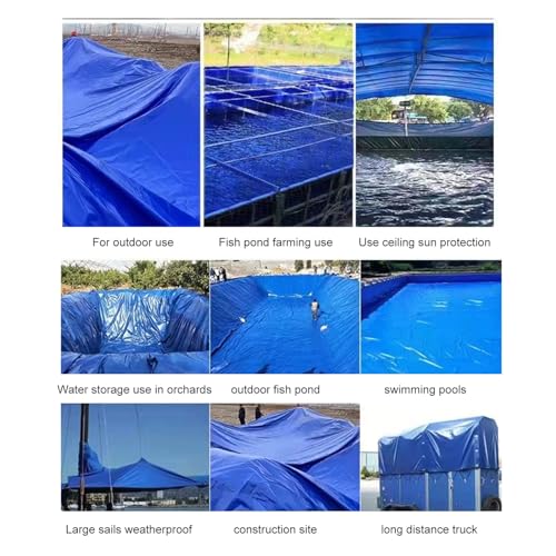 Pool Above Ground Canvas Aquarium Fish Pond,Culture Agricultural Irrigation Water Tank Foldable Water Storage Pond with Drain Valve,Temporary Holding Tank for Saltwater Fish Koi Fish Turtles Swimmi - size: 100*150*60cm