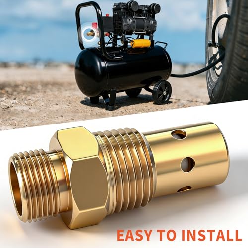 CAC-437-2 Air Compressor Check Valve 1/2 NPT 1/2 CFPC Brass Fittings for DeVilbiss Craftsman 5HP IRL6560V IRL5G20 5E60VAD