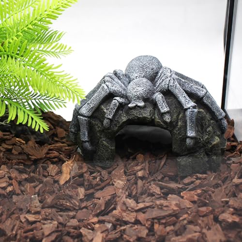 Reptile Rock Cave Hideouts Terrarium Habitat Decor Gecko Tank Accessories for Fish, Reptiles, Amphibians,Frogs, Snakes,Lizards,Shrimps, Spiders and Small Animals Crab