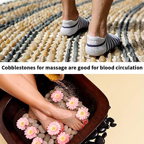 Pebbles Polished Gravel, Natural Polished Mixed Color Stones,0.5-1.2inch Small Decorative River Rock Stones 2 Pounds (32-Oz) - color: Mixed Color, size: 2 LB