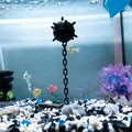Floating Ornament with Suction Cup for Fish Tank, Decorative Item for Aquariums, Featuring an Underwater Torpedo Design Sea Mine