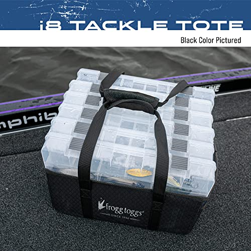 FROGG TOGGS Fishing Tray Tote, Secures Organizes and Protects Tackle Trays - color: Black