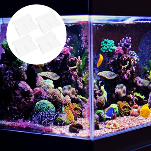 TOYANDONA 4pcs Acrylic Fish Tank Cover Support Bracket Sturdy Lid Holders for Various Open Aquariums Easy to Install and Wear- Design for Preservation