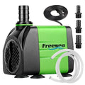 FREESEA Submersible Aquarium Fountain Pump: 400GPH 25W Adjustable Ultra Quiet Small Fish Tank Water Pump with 5ft Tubing for Outdoor | Pond | Hydroponic | Waterfall - size: 25W/400GPH