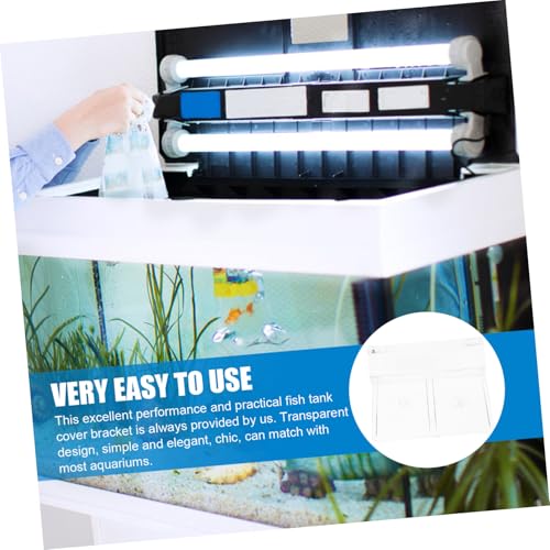 TOYANDONA 4pcs Acrylic Fish Tank Cover Support Bracket Sturdy Lid Holders for Various Open Aquariums Easy to Install and Wear- Design for Preservation