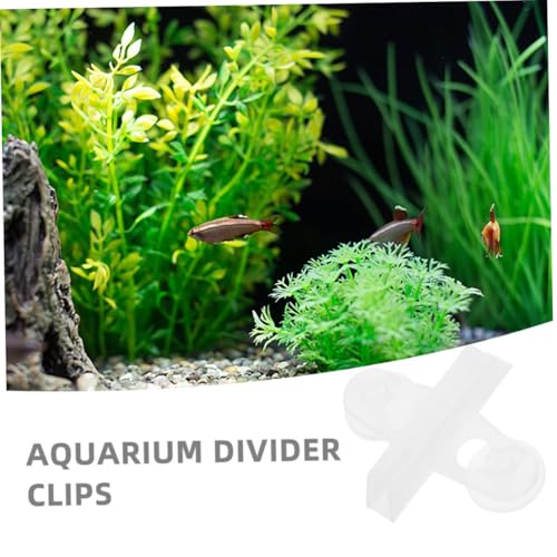 20pcs Fish Tank Suction Cup Clips Durable Aquarium Divider Support Clips with Non Slip Texture Versatile for Securing Dividers and Holding Aquatic Plants